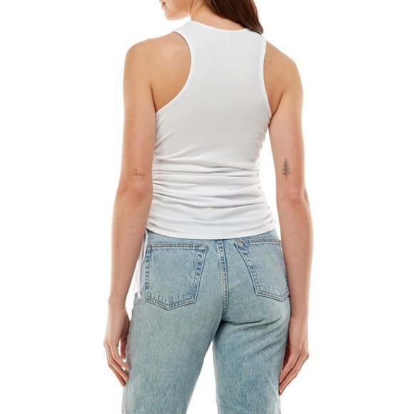 NWOT WAYF‎ Jayce Ruched Racer Tank (M) - Picture 3 of 11